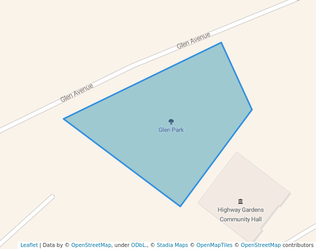 walking in Glen Park map in Germiston