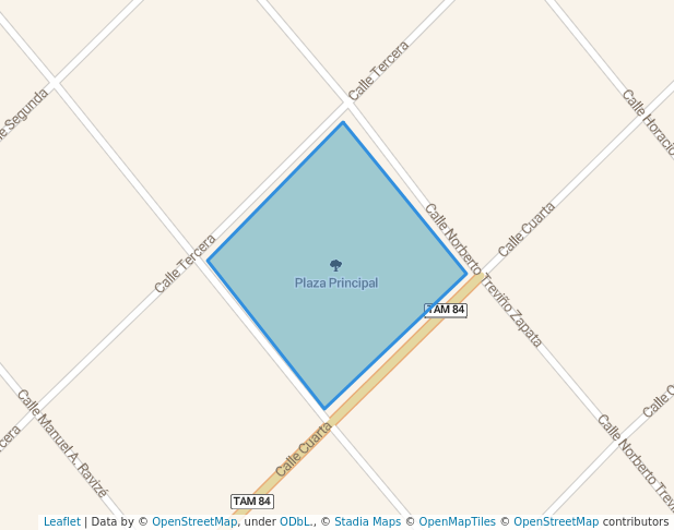 Plaza Principal in La Loma | Map and Routes