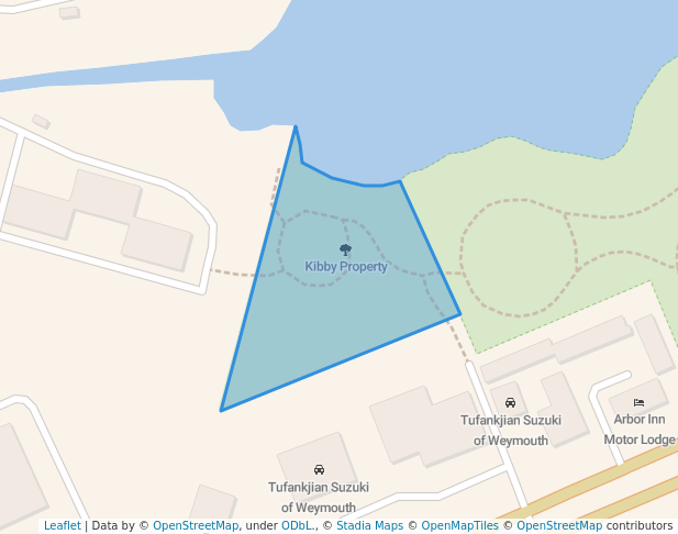 walking in Kibby Property map in Weymouth