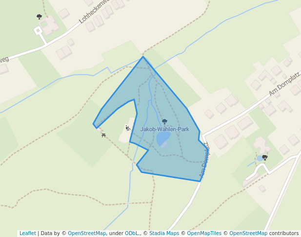 walking in Jakob-Wahlen-Park map in Alfter