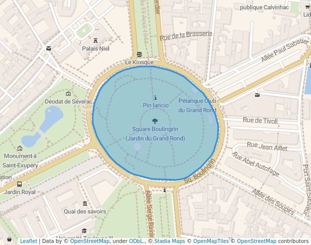 Square Boulingrin (Jardin du Grand Rond)