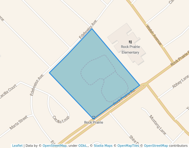 walking in Jack and Dorothy Miller Park map in College Station