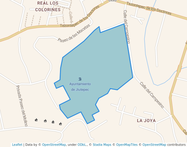 walking in PREDIO LOS VENADOS map in Jiutepec