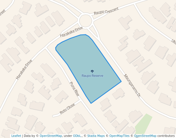 walking in Raupo Reserve map in Taupō