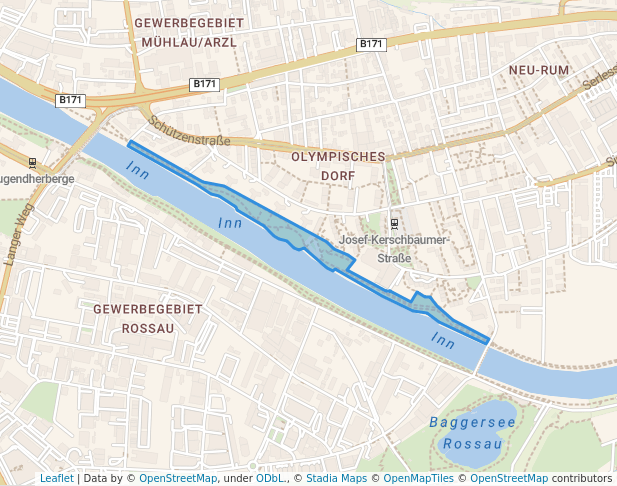 walking in Grünbacher Promenade map in Innsbruck