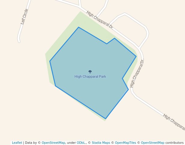 walking in High Chapparal Park map in Copperas Cove