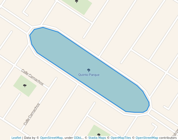 walking in Quinto Parque map in Playa del Carmen