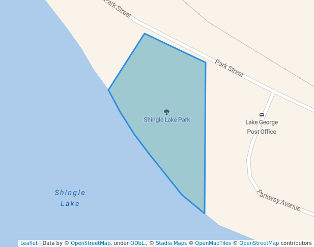 walking in Shingle Lake Park map in Harrison