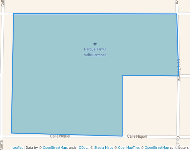 walking in Parque Tamul ValleHermoso map in Valle Hermoso