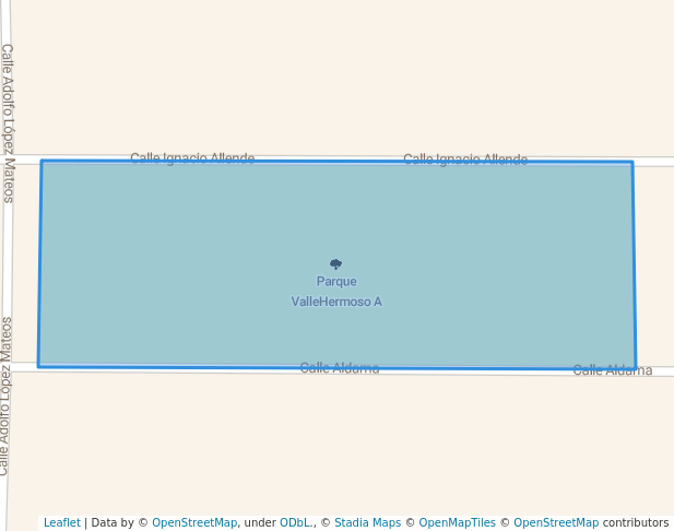 walking in Parque ValleHermoso A map in Valle Hermoso