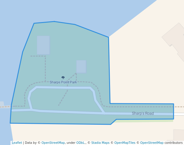 walking in Sharps Point Park map in Mondovi