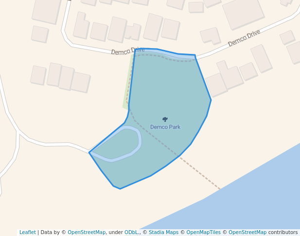 walking in Demco Park map in Broome