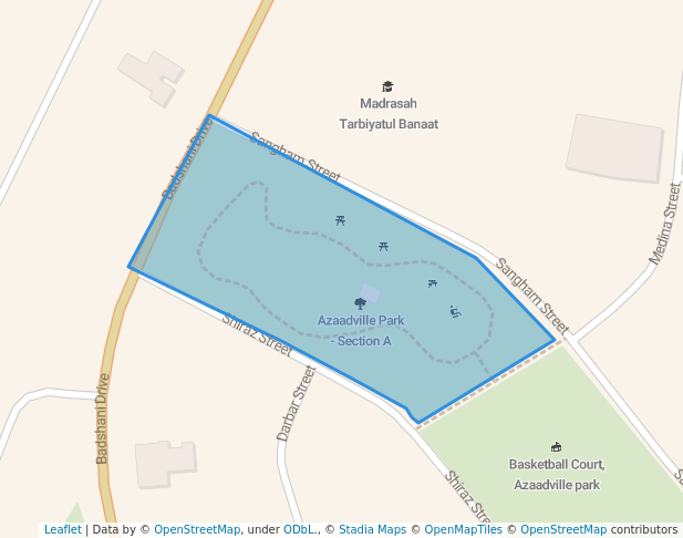 walking in Azaadville Park - Section A map in Krugersdorp