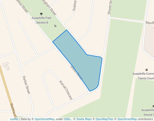walking in Azaadville Park - Section C map in Krugersdorp