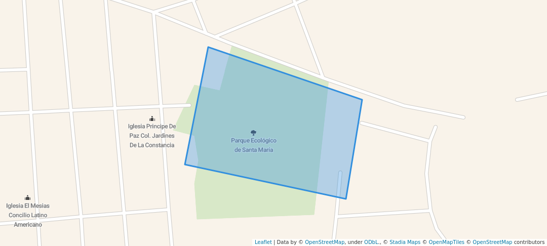 walking in Parque Ecologico map in Santa Maria