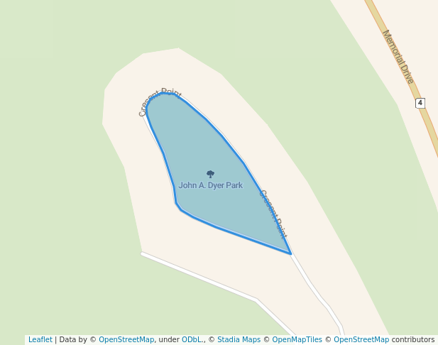 walking in Cresent Park map in Swift Current