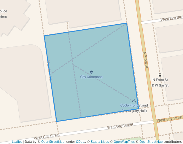 City Commons in Columbus | Map and Routes