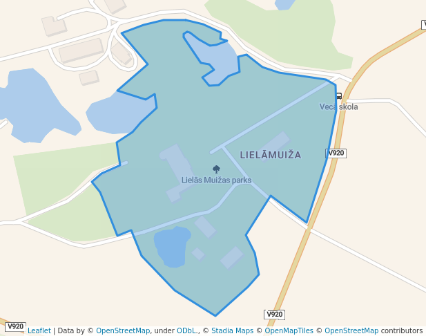 Lielās Muižas parks in Madliena | Map and Routes