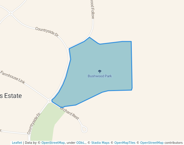 walking in Bushwood Park map in Two Rocks