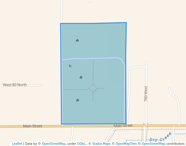 walking in Veterans Ball Park map in Lehi