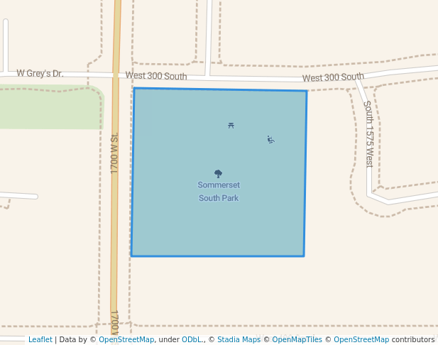 walking in Sommerset South Park map in Lehi