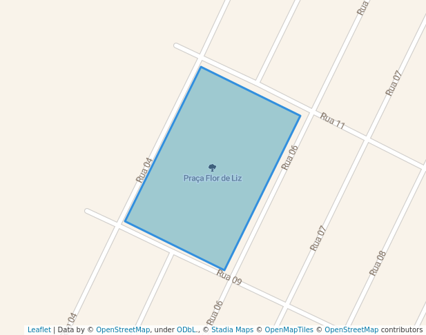 walking in Praça Flor de Liz map in Cuiabá