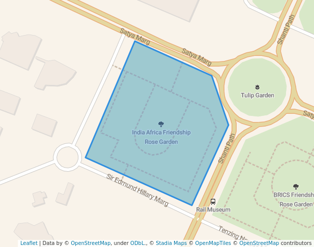 India Africa Friendship Rose Garden