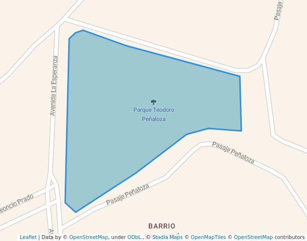 walking in Parque Teodoro Peñaloza map in Huancayo