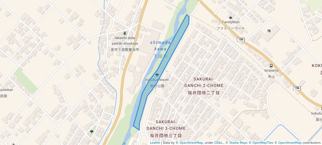walking in 国分公園 map in Imabari