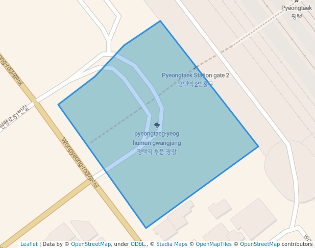 평택역 후문 광장