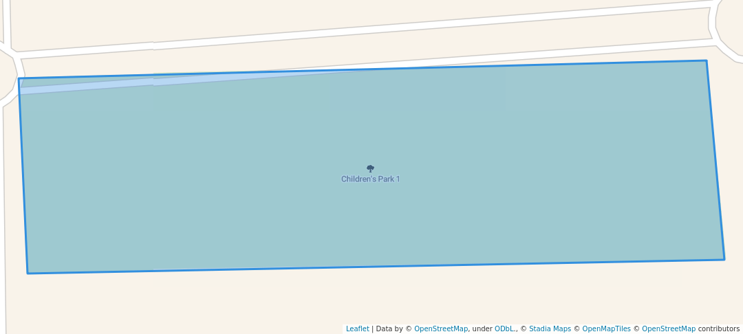 walking in Children's Park 1 map in Lekki