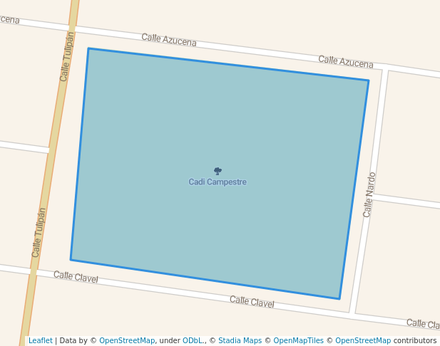 walking in Cadi Campestre map in Reynosa