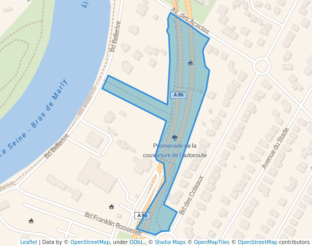 Promenade de la couverture de l'autoroute