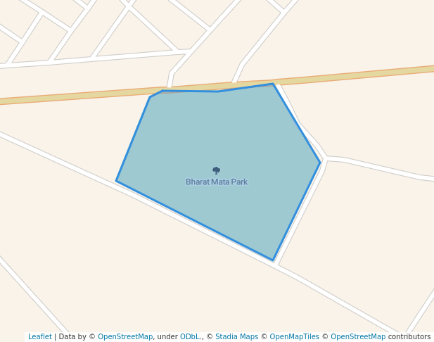 walking in Bharat Mata Park map in Ambala