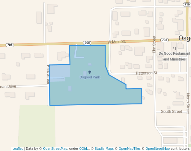 walking in Osgood Park map in Yorkshire