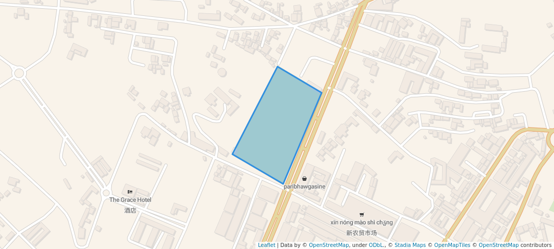walking in 311广场公园 ၃၁၁ ပလာဇာပန်းခြံ map in Laukkaing
