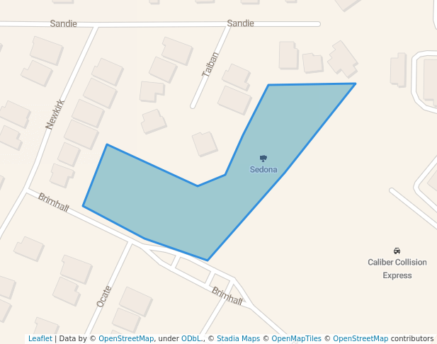 walking in Sedona map in Helotes