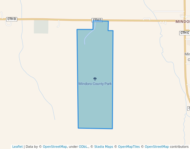walking in Mindoro County Park map in Mindoro