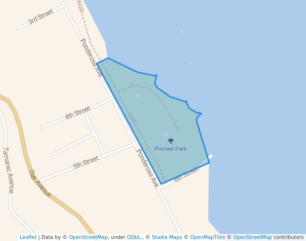 walking in Pioneer Park map in Kaleden