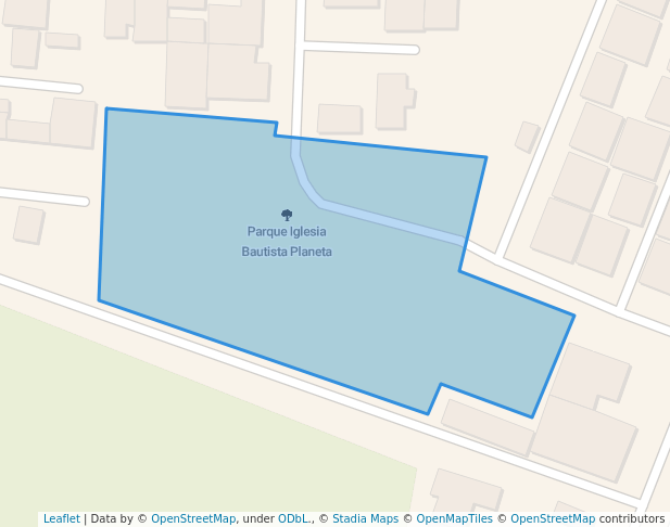 walking in Parque Iglesia Bautista Planeta map in San Pedro Sula