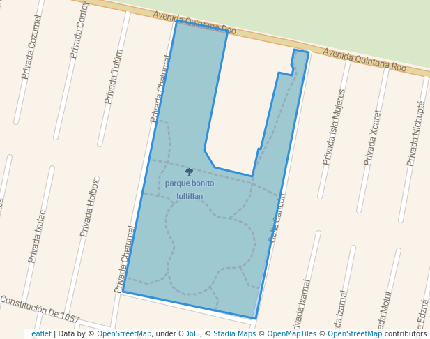 walking in parque bonito tultitlan map in San Pablo de las Salinas