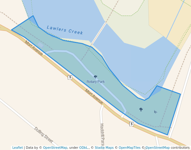 walking in Rotary Park map in Dalmeny