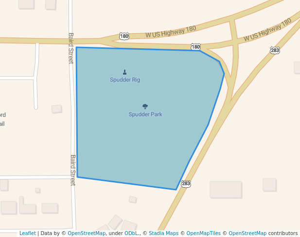 walking in Spudder Park map in Albany