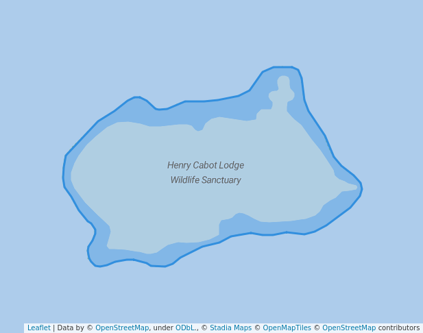 walking in Henry Cabot Lodge Wildlife Sanctuary map in Nahant