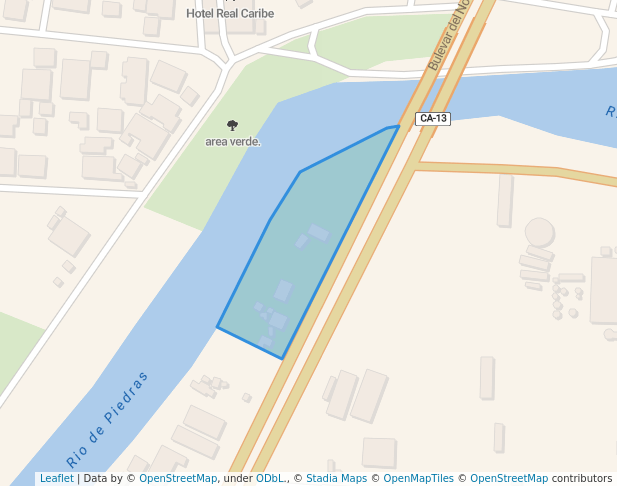 walking in area verde map in San Pedro Sula