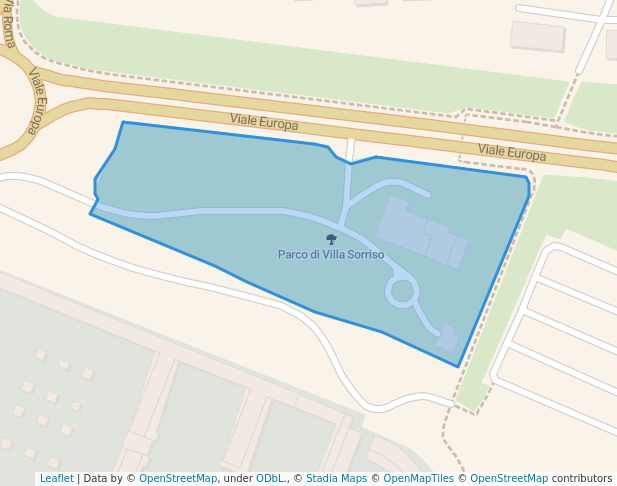 walking in Parco di Villa Sorriso map in Pontedera