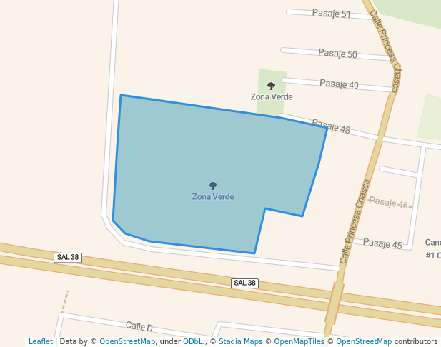 walking in Zona Verde map in Apopa