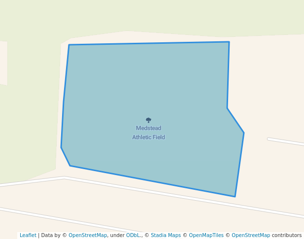 walking in Medstead Athletic Field map in Medstead