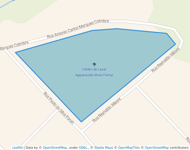 walking in Centro de Lazer Apparecida Alves Ferraz map in Piracicaba