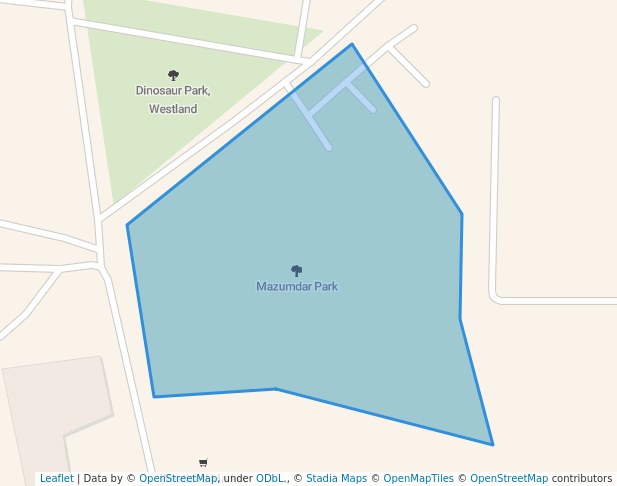 walking in Mazumdar Park map in Jabalpur